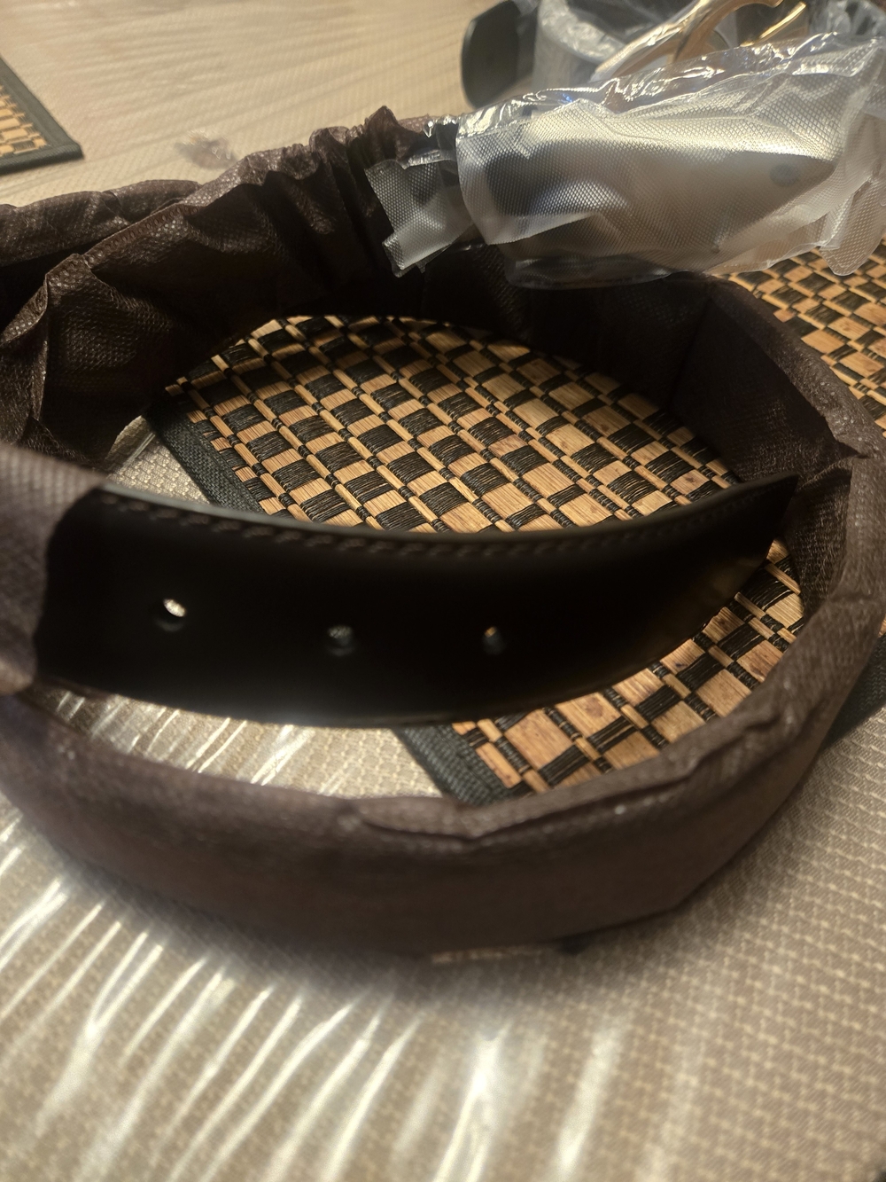 2 Belts Black And Brown M/L